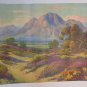 Fred Grayson Sayre Landscape Litho Vintage 1960s Mountains Verbena