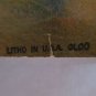 Fred Grayson Sayre Landscape Litho Vintage 1960s Mountains Verbena