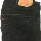 Levi's Black 501 Button Fly Jeans Straight Leg 100 Percent Cotton Mens 40x32