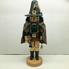 SN Wooden Nutcracker With Cape Bag and Pocket Watch 16.5" Made in Germany