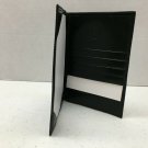 Black Leather Card Wallet 5 Card Slots 1 Pocket Pen Holder Blank Paper India