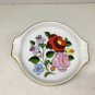 Kalocsa Floral Porcelain Ashtray Hand Painted Numbered Small Ash Tray Hungary