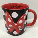 Minnie Mouse Disney Parks Polka Dot Relief Pop Out Bow Coffee Mug Signature