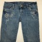 American Eagle 4 Reg Embroidered Jeans Beaded Stretch Skinny Flare Distressed