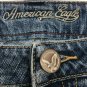 American Eagle 4 Reg Embroidered Jeans Beaded Stretch Skinny Flare Distressed