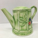 Royal Worcester 1999 Evesham Orchard Teapot Light Green  Portugal  Ceramic VTG