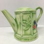 Royal Worcester 1999 Evesham Orchard Teapot Light Green  Portugal  Ceramic VTG