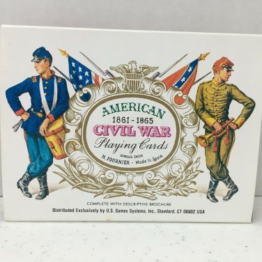 Playing Cards Commemorating the American Civil War with Descriptive Brochure