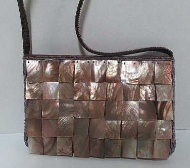 Balamani Beaded Handbag with Shells Stunning Original  Purse Bag