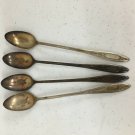 1934 Wm A Rogers AA Heavy Silverplate Debutante 3 Teaspoons Art Deco