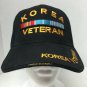 Korea Veteran Adjustable Baseball Golf Cap Hat Black hook And Loop
