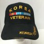 Korea Veteran Adjustable Baseball Golf Cap Hat Black hook And Loop