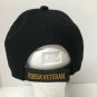 Korea Veteran Adjustable Baseball Golf Cap Hat Black hook And Loop