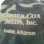 Carter Cox Seeds Trucker Cap USA Knobel Ark Mesh  Trucker Snapback Camo Hat Farm