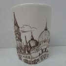 222 Fifth City Scenes Venice Coffee Mug Cup Sepia 12 oz Porcelain Fine China