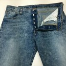 Levis WaterLess 501 38x32 Stone Age Acid Wash Red Tab Single Felled Straight