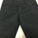 Lucky Brand 5th Ave Sz 4 27 Trouser Wide Leg Low Rise Dark Wash Made in USA
