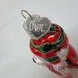 Babys First Christmas Old World Christmas Glass Ornament OWC Teddy Bear Glitter