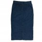 Lee Blue Denim Long Jean Skirt Size 10 Modesty Back Slit Waist 32  Hip 39 Inches