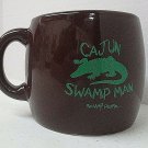 Swamp People Cajun Swamp Man Coffee Mug Tea Cup Alligator Brown Green 16 ounces