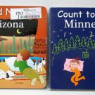 Lot of 2 Hard Board Childrens Books  Count to Sleep Minnesota Good Night Arizona