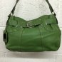 Tignanello Touchables Leather Green Shopper Hangbag Purse Built In Wallet Bag