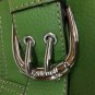 Tignanello Touchables Leather Green Shopper Hangbag Purse Built In Wallet Bag