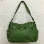 Tignanello Touchables Leather Green Shopper Hangbag Purse Built In Wallet Bag