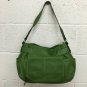 Tignanello Touchables Leather Green Shopper Hangbag Purse Built In Wallet Bag