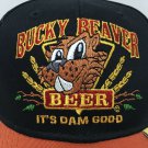 Baseball Cap with Bottle Opener in Visor Bucky Beaver Beer Strapback Strap Back