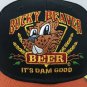 Baseball Cap with Bottle Opener in Visor Bucky Beaver Beer Strapback Strap Back