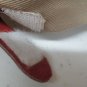 Toro Lawn Khaki Red Braid Baseball Hat Cap Leather Strapback Embroidered Logo