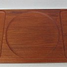Kalmar Designs Vintage Modern Teak Wood Wooden Long Serving Tray 