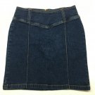 Tommy Hilfiger Denim Pencil Skirt Size 4 Waist 27 Dark Wash Stitched Creases