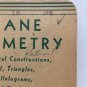 Plane Geometry Course One United States Armed Forces Institute SC WWII 1943