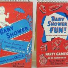 Two Baby Shower Party Games Ice Breaker Game Books Edward Smith Mfg 1940s