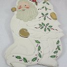Lenox Holiday Santa Collection Porcelain Trivet Plaque Ice Skates Christmas Tree