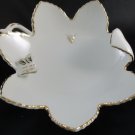 Porcelain Candy Dish  Scarob  Butterfly  Beetle  3D   Gold Trim