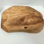 Burled Wood Divided Tray signed JK Large