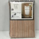 Wamsutta Ashley Stripe NEUTRAL 50 Wide x 216 Long Scarf Valance New Old Stock