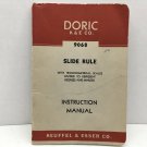 K & E Doric Slide Rule Instruction Manual Vintage 1947    34537