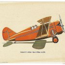 Grumman G-22 Gulfhawk Major Al Williams Late 1930s 8x6 Print 1962 Donald Art Co