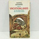 Original 1966 National Geographic Map Sup Vacationlands United States and Canada