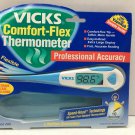 Vicks Comfort Flex Flexible Oral Rectal or Under Arm Thermometer with Case NIB