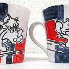 LOT OF 2 Tom And Jerry Coffee Mugs Tom and Jere Lidia Quaresma Portugal Tea Cup