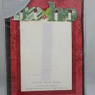 Anna Griffin Christmas Photo Cards Peel and Stick Ho Ho Ho 2010 Holiday 10 count