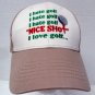 I Hate Golf Nice Shot I love Golf Cap Hat Strap Back 100 Percent Cotton