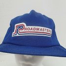 Vintage Snapback Trucker Hat Roadmasters Baseball Cap Made in USA Crown Mfg Co
