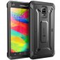 Samsung Galaxy Note 4 Case, SUPCASE [Heavy Duty] Belt Clip Holster Case Black/Black