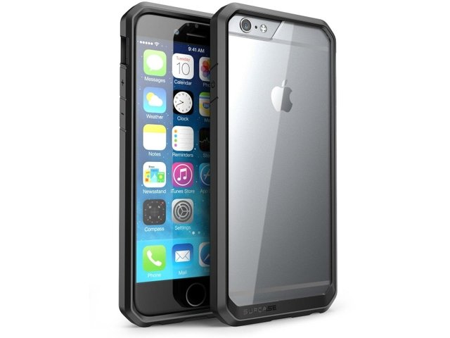 For Apple iPhone 6 Plus Case , SUPCASE Clear Unicorn Beetle Premium Hybrid Clear/Black/Black